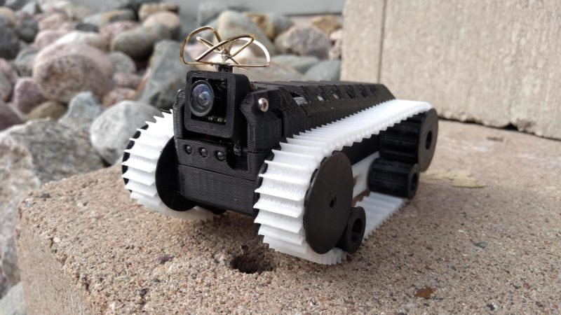 PilotTrak V2 - Tracked Micro FPV Crawler