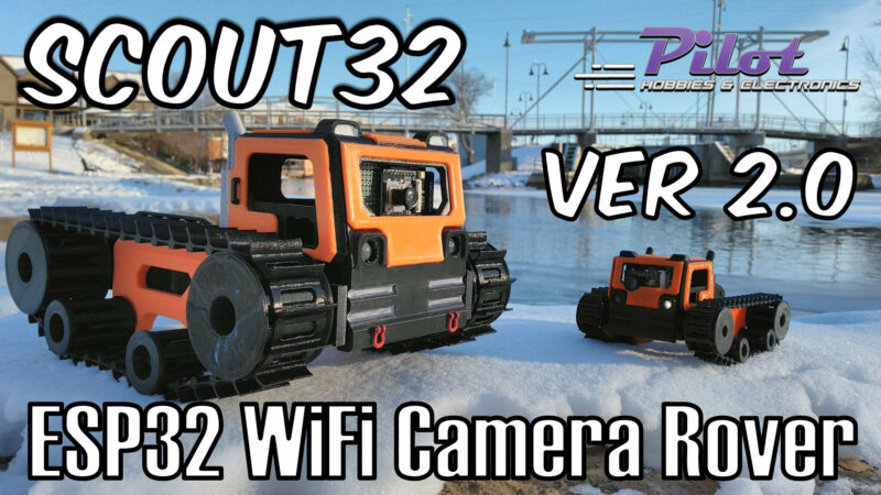 Scout32 - ESP32 WiFi FPV Camera Rover